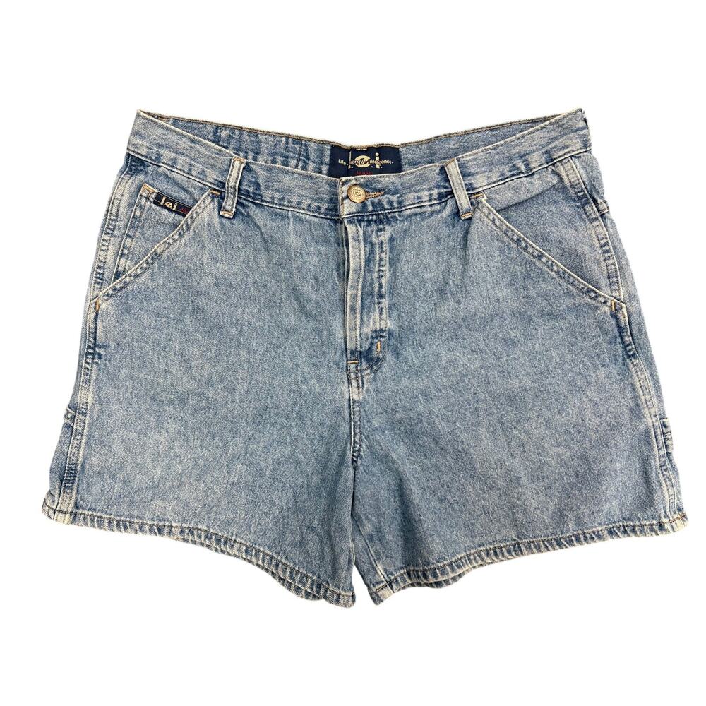 Vintage l.e.i High Waisted Medium Wash Denim Shorts